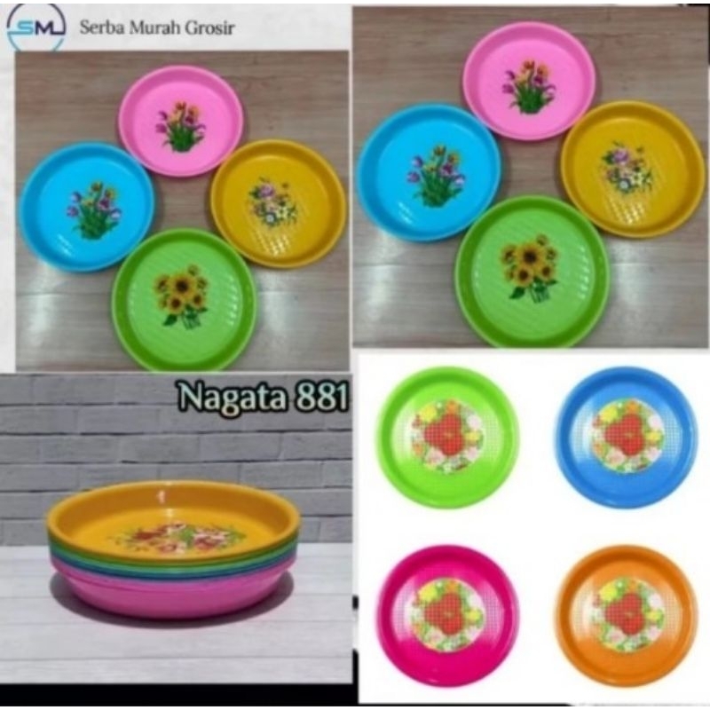 Tempat Ayam/Tempat Sayur/nampan Plastik/Nampan Bulat Nagata