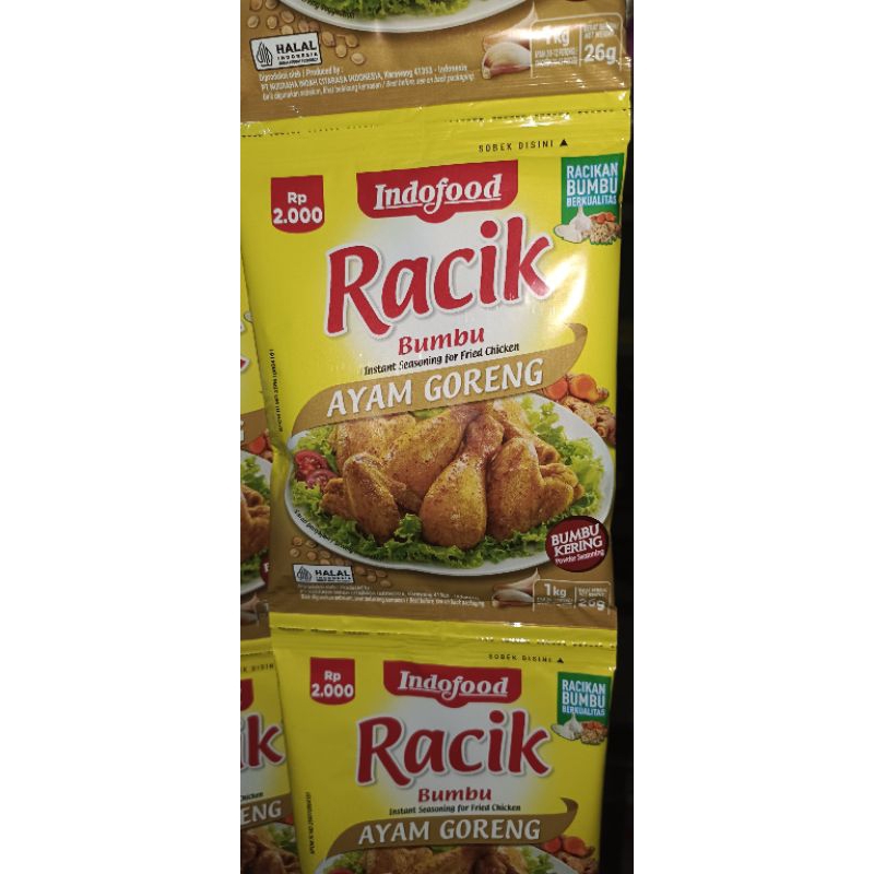 

Racik Ayam Goreng 1 renceng isi 10 pcs*26g