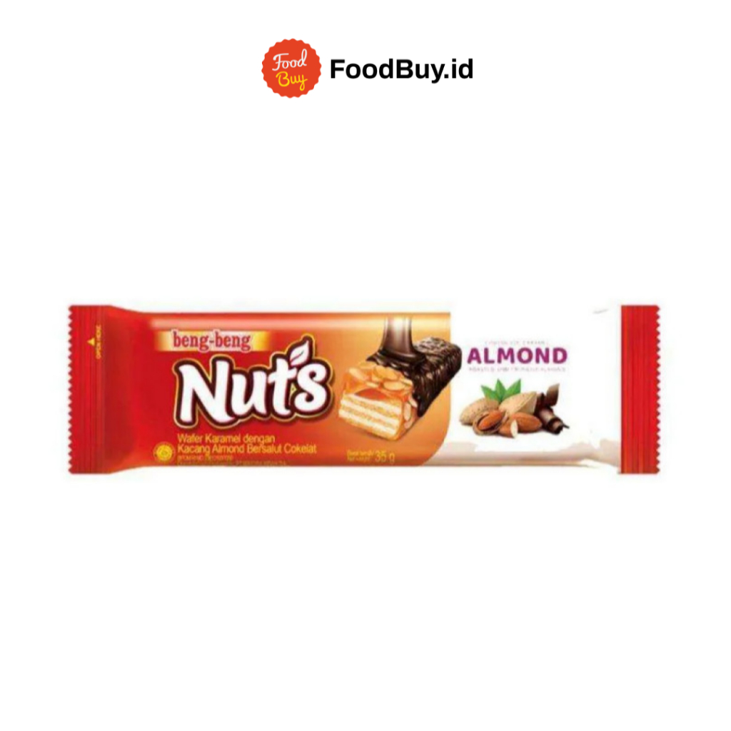 

Beng-beng Nuts Wafer Karamel Kacang Almond Cokelat 35gr