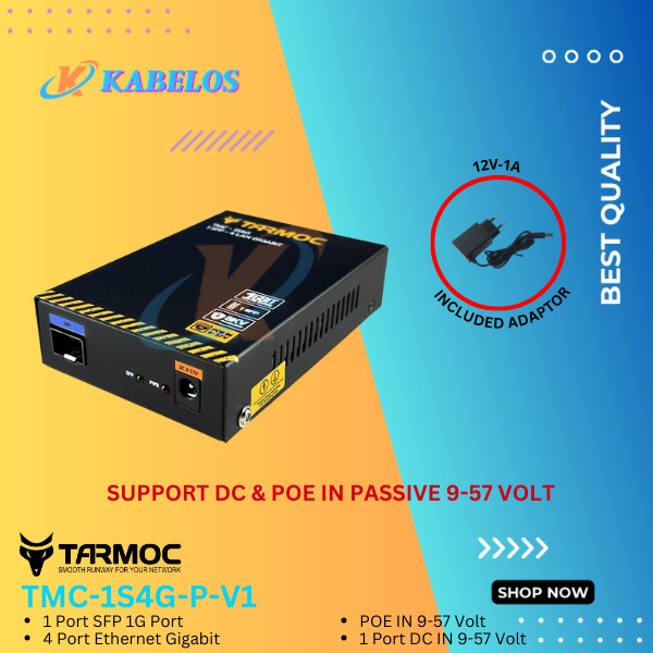 Switch 4 Port Gigabit POE + 1 SFP Uplink | Switch Hub 4 Port Unmanaged