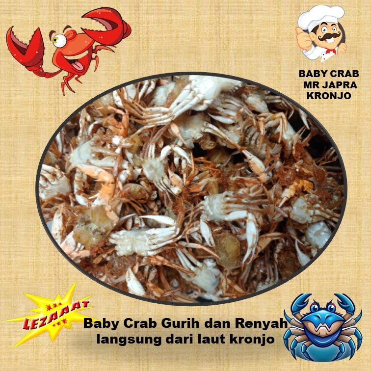 

Baby Crab Crispy Langsung Dari Nelayan Kronjo Rasa Original 75 Gram