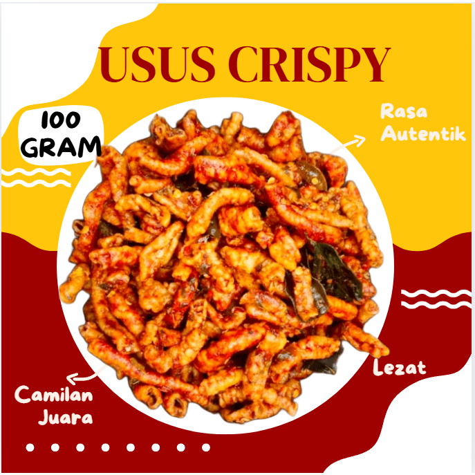 

Usus ayam crispy pedas daun jeruk isi 100 gram