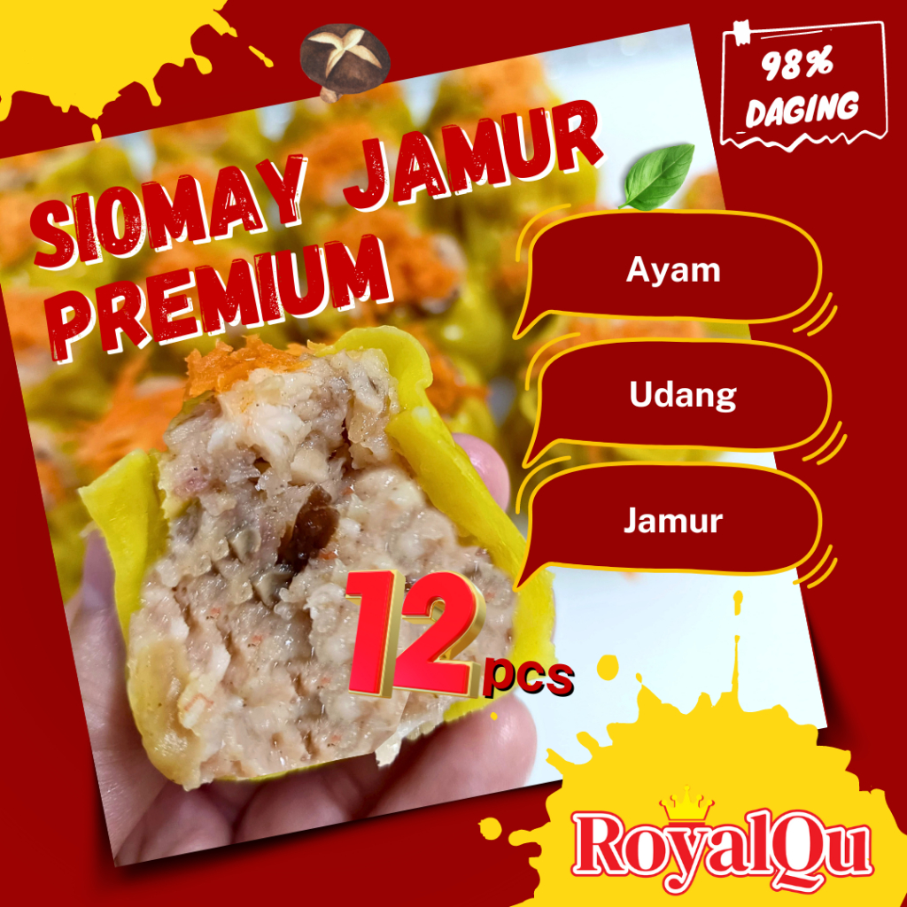 

ROYALQU Siomay Ayam Udang Jamur Dimsum Premium Ukuran Besar