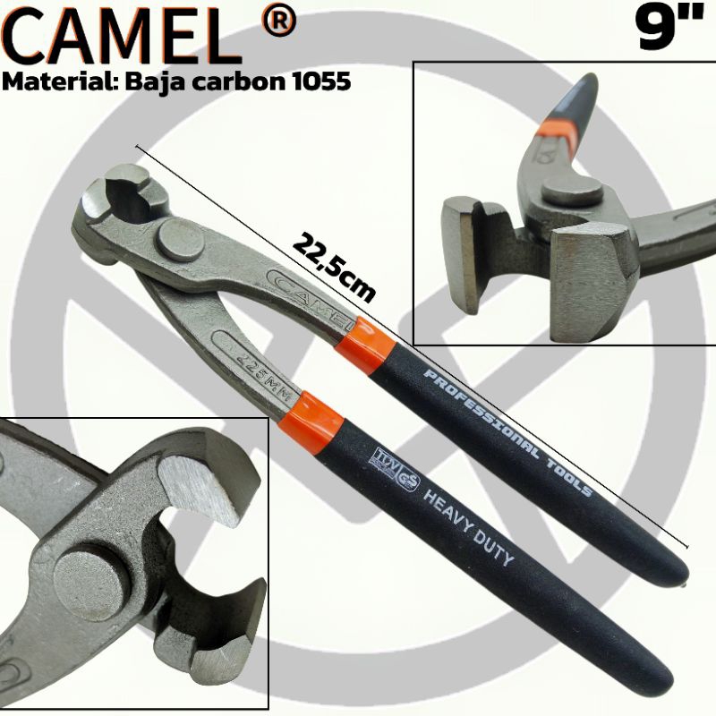 Ay00 Tang Gegep Camel 9" Baja Karbon Tahan Lama