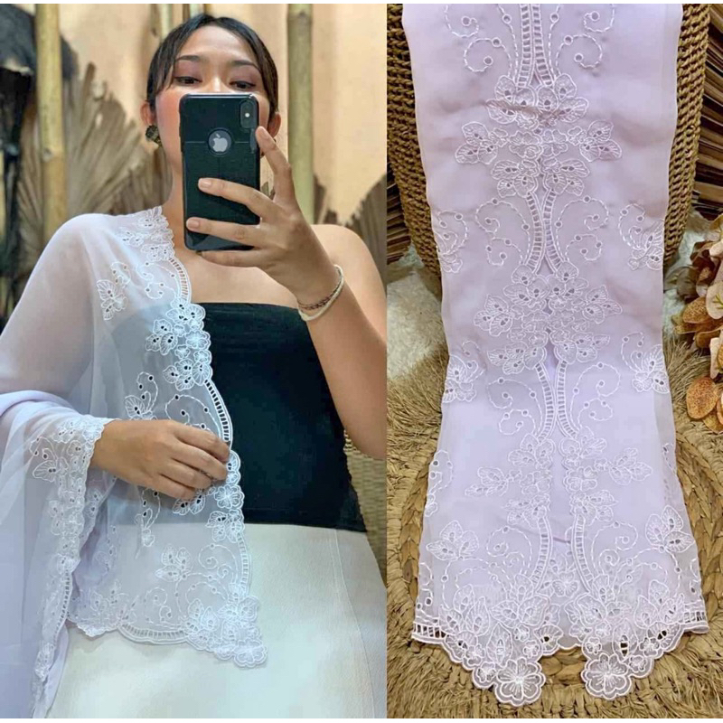 Kain bordir kebaya bali ukuran 1 baju