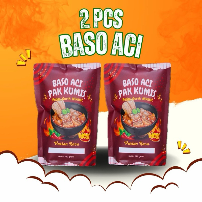 

2 Pcs Baso Aci Khas Garut Premium Baso Aci Pak Kumis