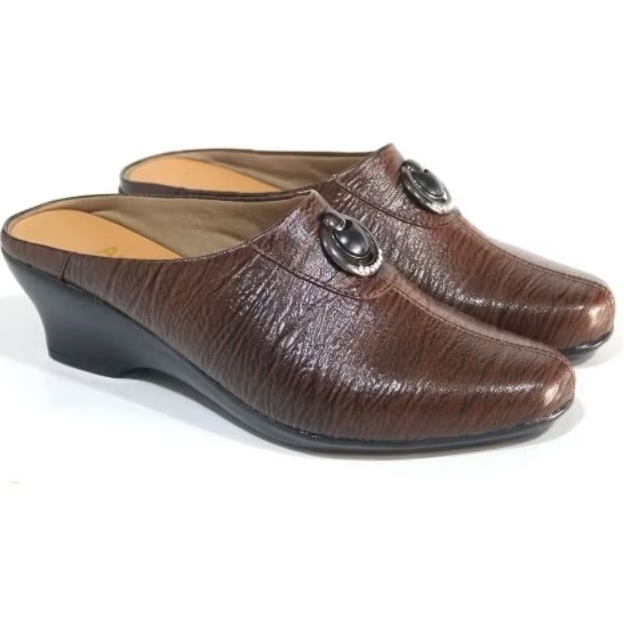 SANDAL BUSTONG WANITA KULIT ASLI / SANDAL WEDGES WANITA KULIT ASLI / SEPATU SANDAL WANITA KULIT ASLI