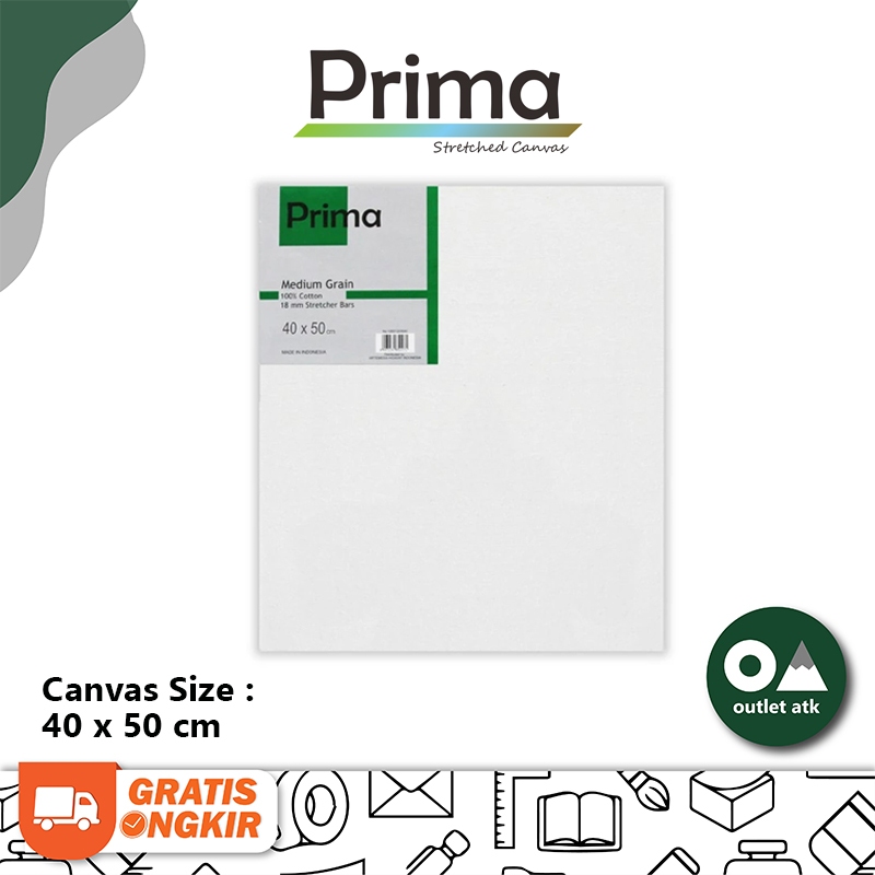 

Kanvas Lukis Painting Prima Canvas Green Series 40cm x 50cm