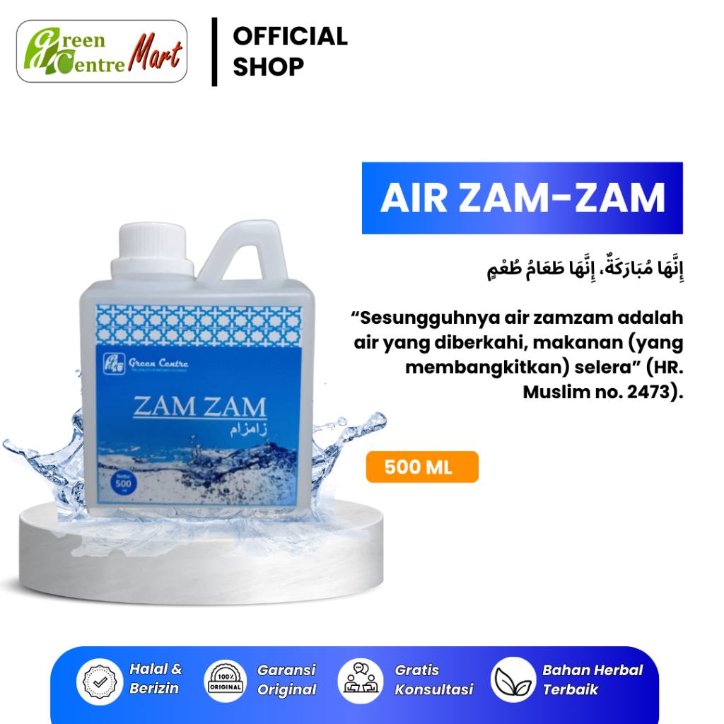 

AIR ZAM-ZAM AIR ALAMI AIR DARI MASJIDIL HARAM ASLI 500 ML