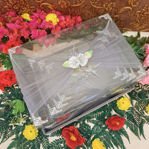 

Kotak Hantaran Seserahan Pernikahan Set Lengkap Isi 4 + Tutup Mika Hias Mewah Langsung Pakai Praktis Mudah Termurah Tile