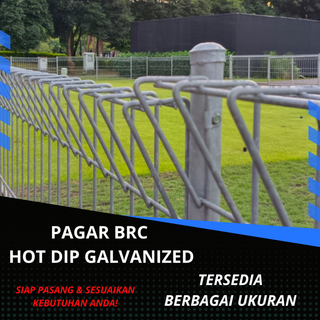 Pagar BRC Hot Dip Galvanized T.150 x L.240 x 6mm