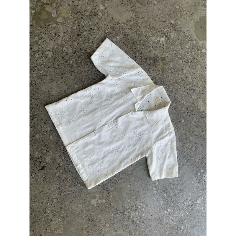 Bima Open Collar Shirt Embos