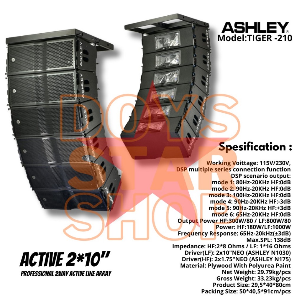 ORIGINAL PROFUK ASHLEY LINE ARRAY TIGER 210