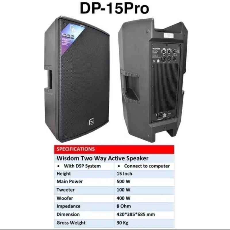 Speaker aktif Wisdom DP 15 PRO