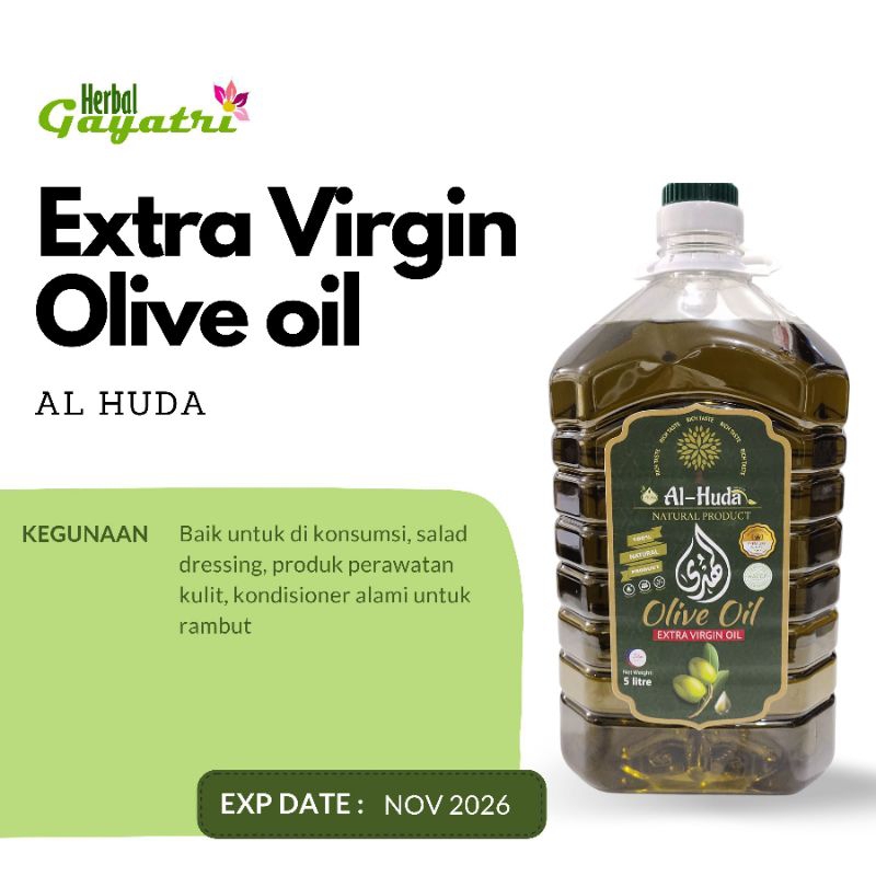 

Extra Virgin Olive Oil Minyak Zaitun Al Huda 5 Liter