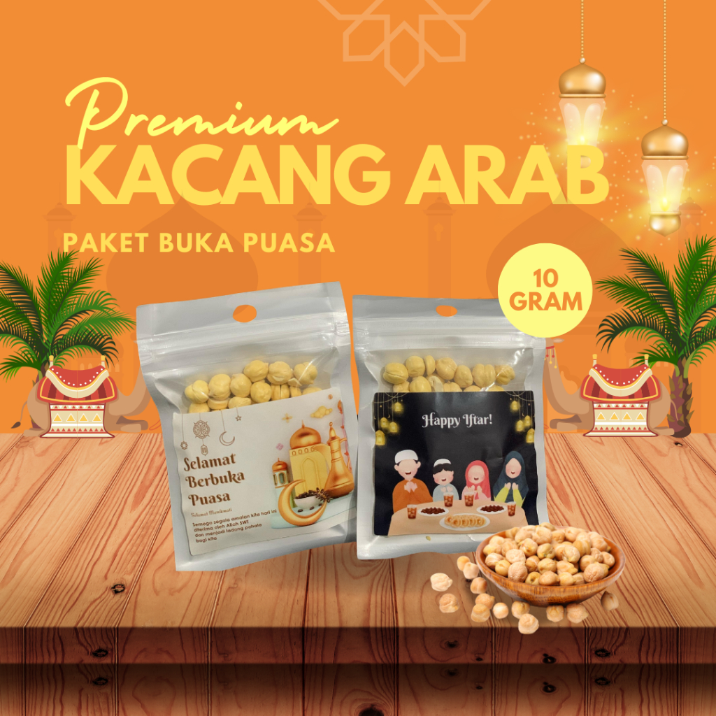 

KACANG ARAB - ISI 10 GRAM - PAKET BUKA PUASA | OLEH-OLEH UMRAH HAJI | KEMASAN TAKJIL