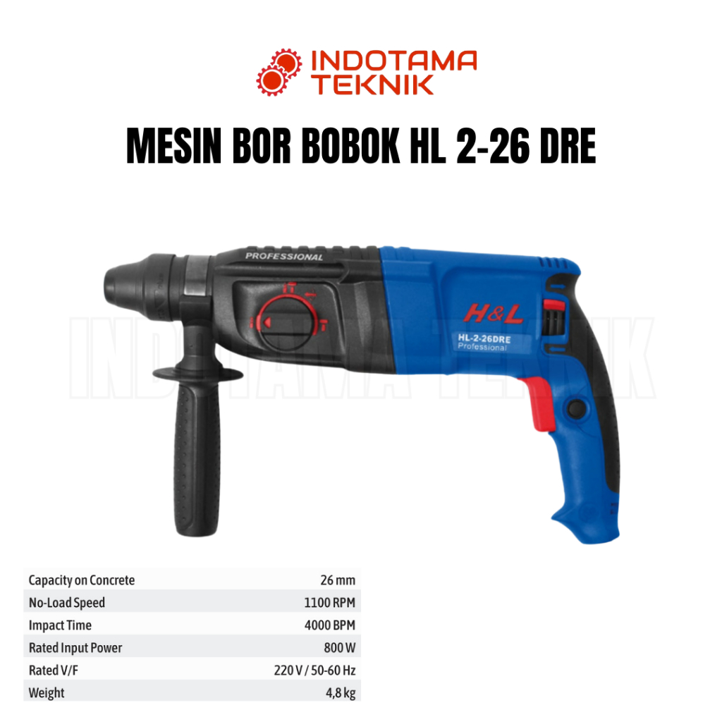 HL Mesin Bor Bobok Rotary Hammer HL 2-26 DRE
