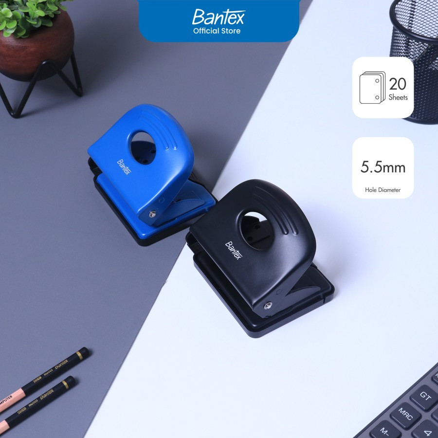 

Bantex Pelubang / Pembolong Kertas / Punch Besi Metal Untuk 20 Halaman # BD6202