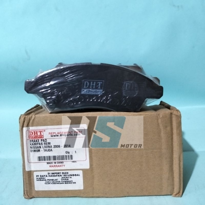 BRAKE PAD FRONT / KAMPAS REM DEPAN NISSAN LIVINA 2006-2014 LIVINA OLD MARCH 1.2 1200cc D1M6M-1HJ0A D