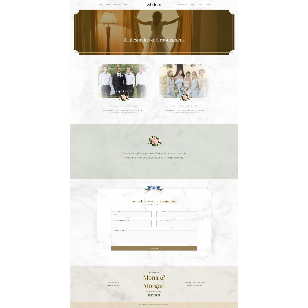 Wedder - Wedding Invitation Elementor Template Kit