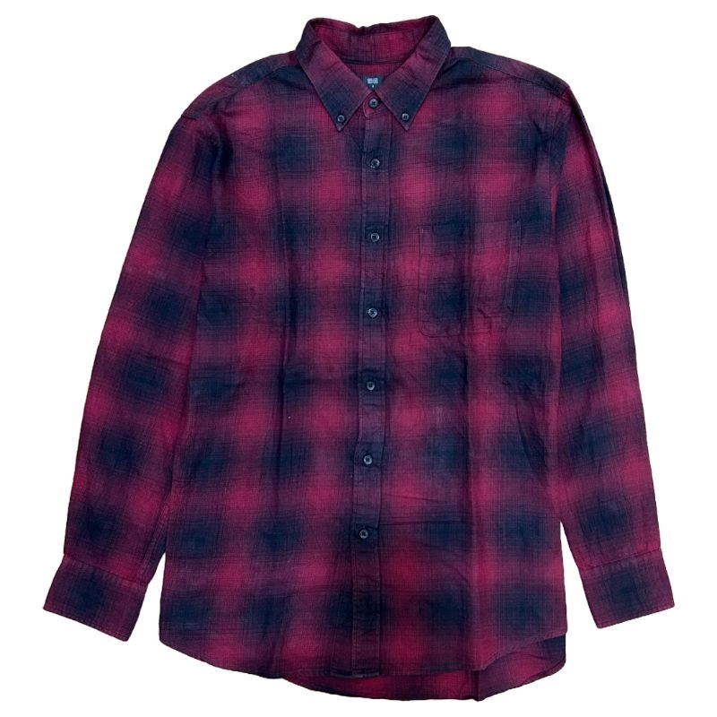 Kemeja Flannel Veterano Uniqlo Second Original