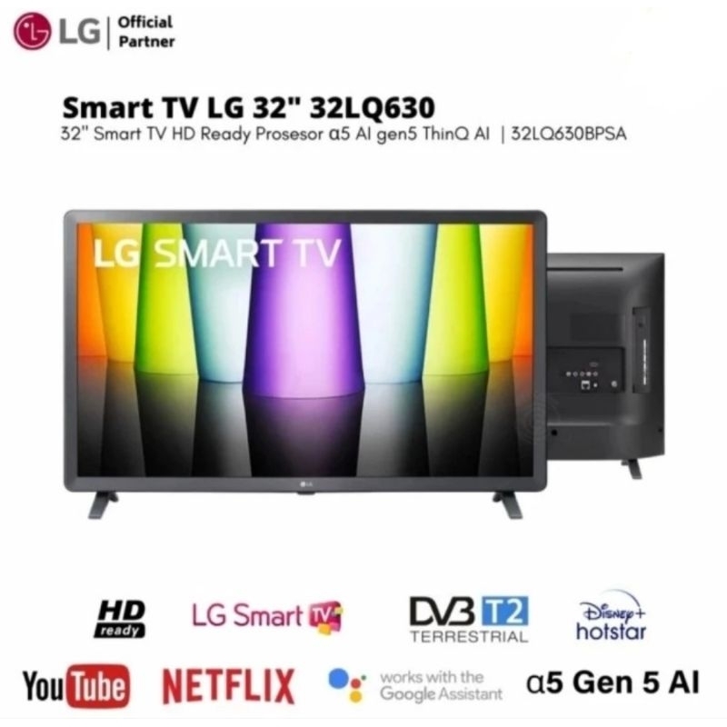 TV LG 32 SMART TV YOUTUBE NETFLIX BLUETOOTH  32LQ630 SMART TV  GRATIS ONGKIR SAMPAI CILACAP KOTA