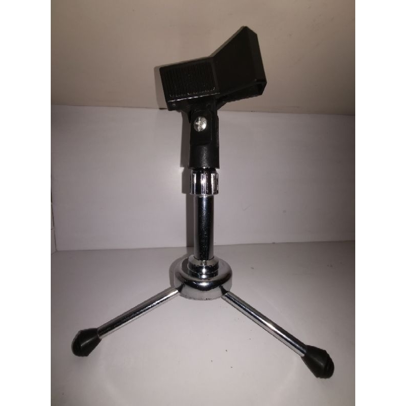 Bracket mic STAINLEES meja cagak tiang microphone jepit kuat kokoh