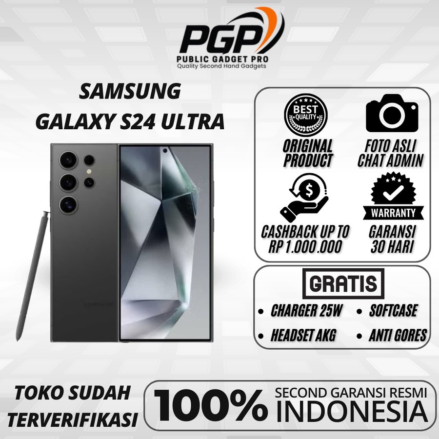 SEIN | SAMSUNG GALAXY S24 ULTRA 5G 12/1TB 12/512GB 12/256GB SECOND RESMI