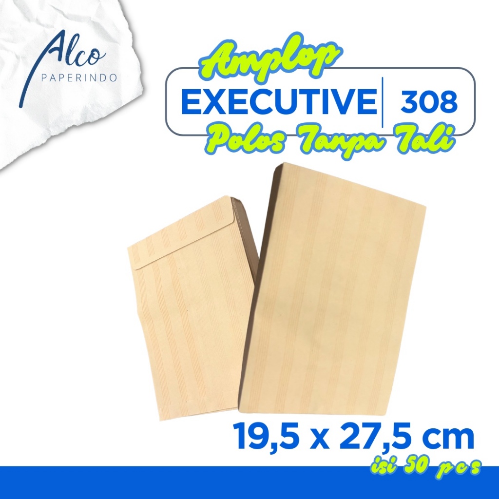 

Amplop 308 polos tanpa tali isi 50
