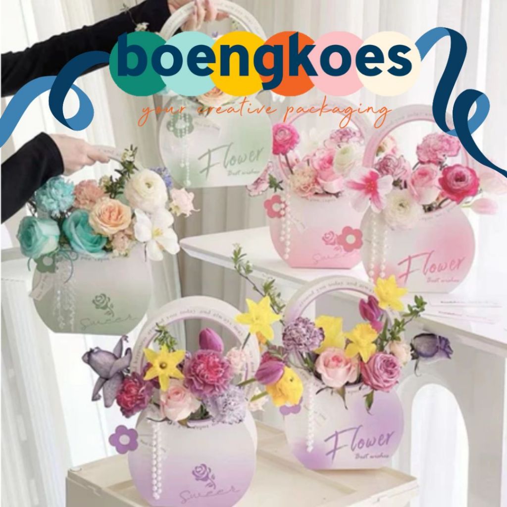 

(min 5 pcs)BRACELET BOUQUET BAG BASKET, PAPERBAG BUNGA BUKET