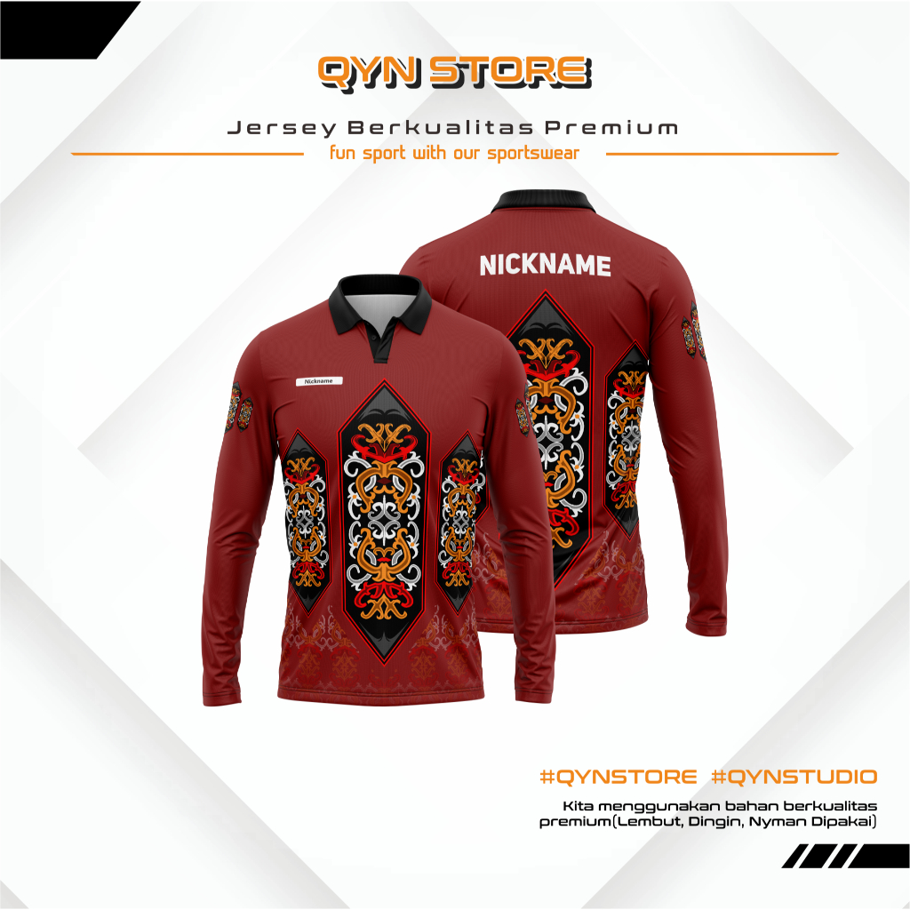 Kaos Batik Kalimantan Custom, Jersey Batik Kalimantan Custom, Kaos Kalimantan Jersey Kalimantan