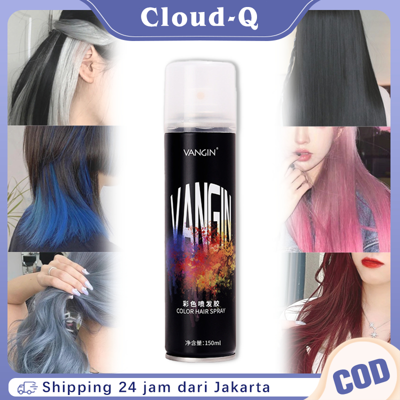 Hair Color Spray 150ml Semprotan Pewarna Rambut Non Permanent Pewarna Rambut Semprot Sementara