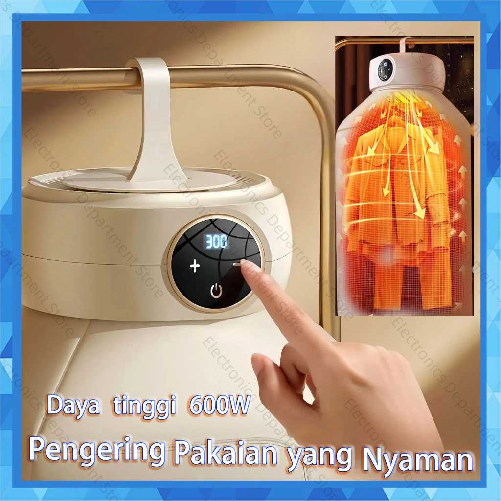 Mesin Pengering Pakaian Portabel Pemanas Pengering Pakaian Lipat Listrik Pengering Otomatis Untuk Pa