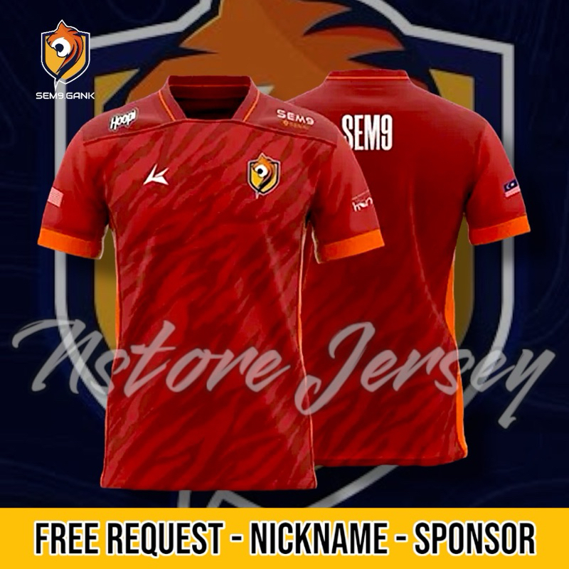Jersey SEM9 Esport Gaming MPL MY S15 FREE REQUEST NICKNAME