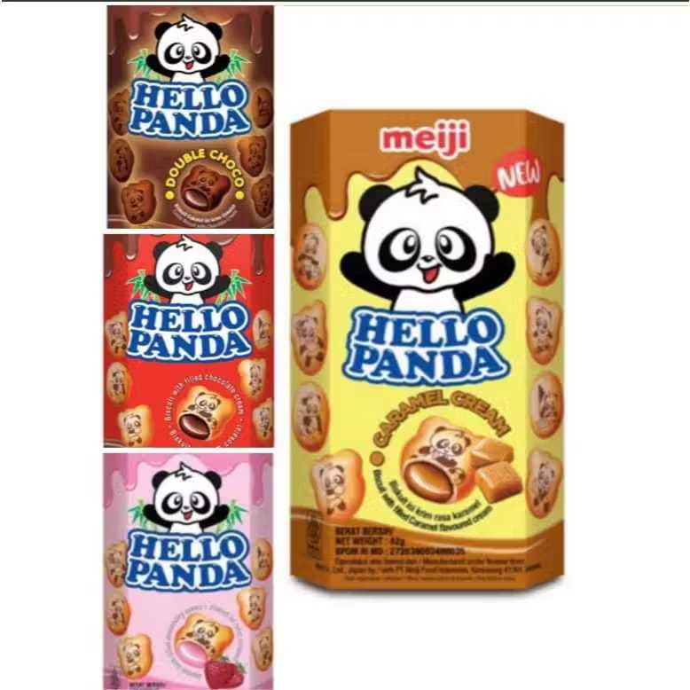 

Hello Panda 42gr ( Coklat, double choco, stroberi, caramel ) Biskuit hello panda.. Cemilan anak