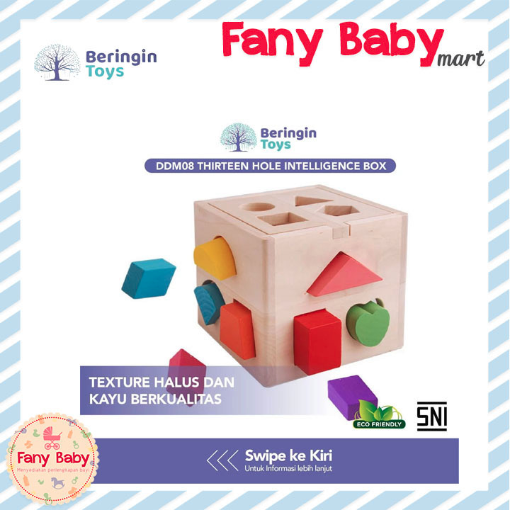 BERINGIN TOYS THIRTEEN HOLE INTELLIGENCE BOX DDM08 | MAINAN EDUKASI ANAK