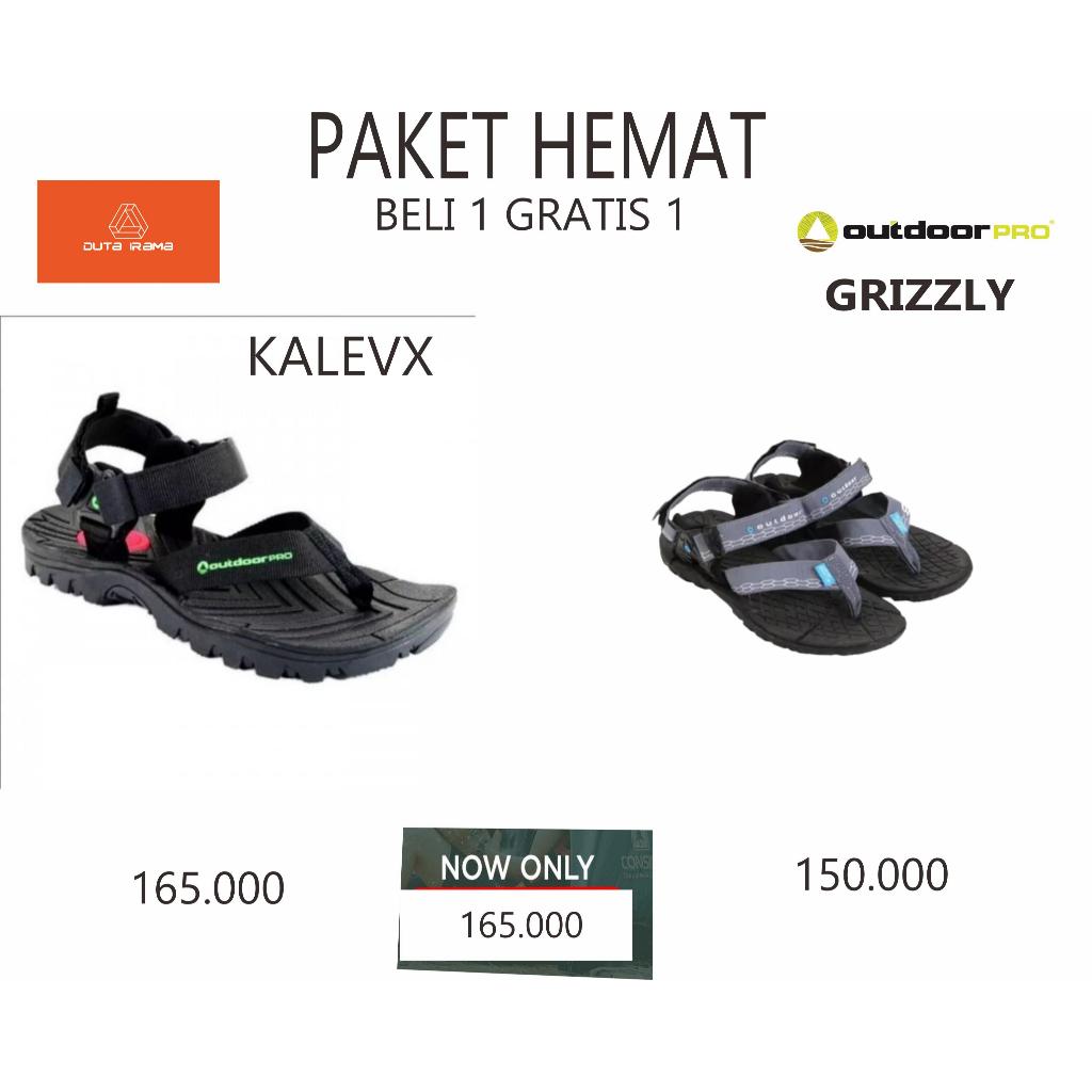 DUTAIRAMA - PAKET HEMAT BELI 1 GRATIS 1 SANDAL OUTDOOR KALEVX + KATMAI