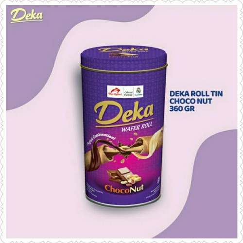 

DEKA ROLL CHOCO TIN 360 GR - kaleng biru hampers lebaran idul fitri