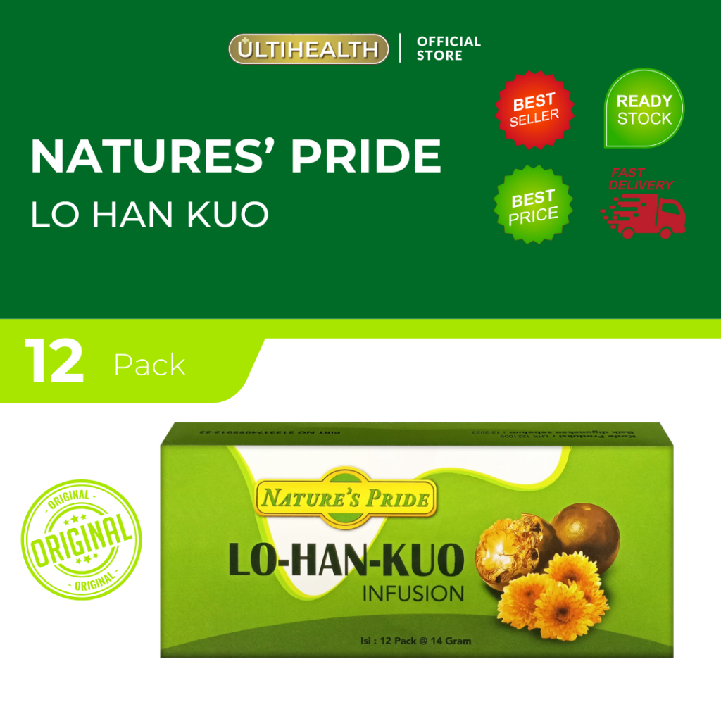 

NATURE'S PRIDE LO-HAN-KUO INFUSION 1 BOX ISI 12 PACK @14gr