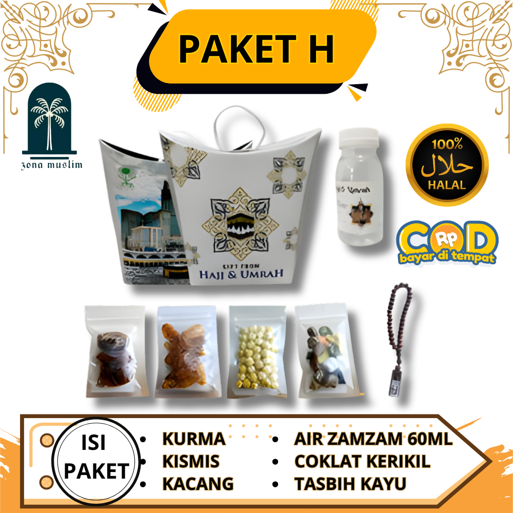 

paket oleh oleh haji dan umroh paket coklat krikil+tasbih kayu 33