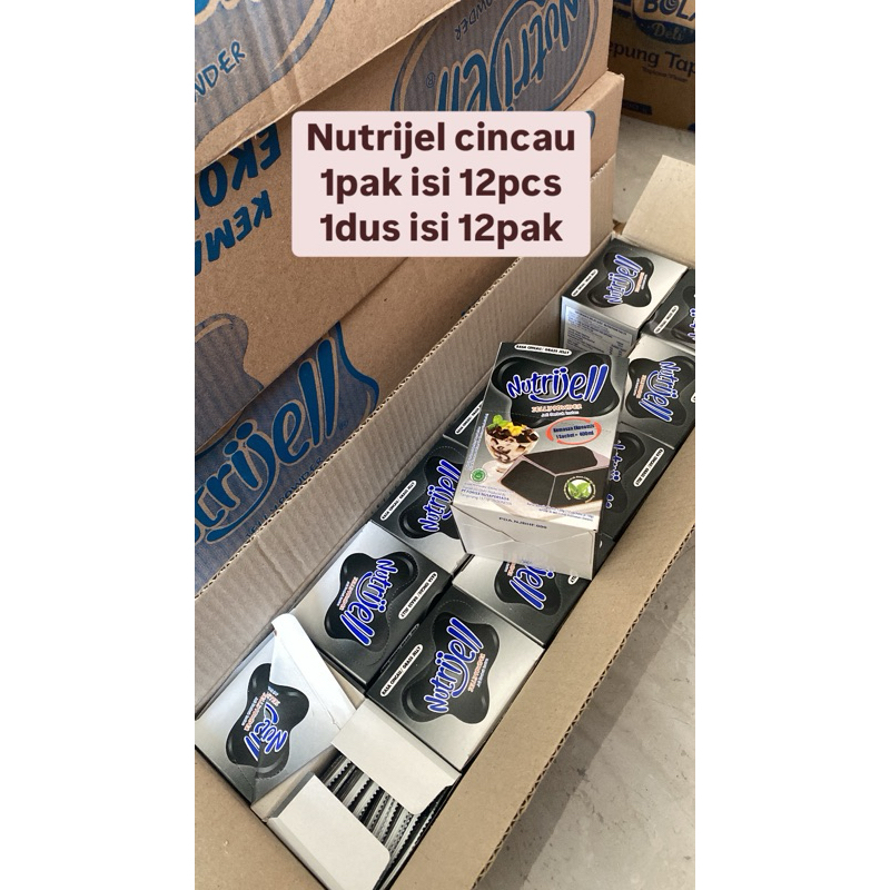 

Nutrijel cincau 1pak isi 12 kemasan 10gr