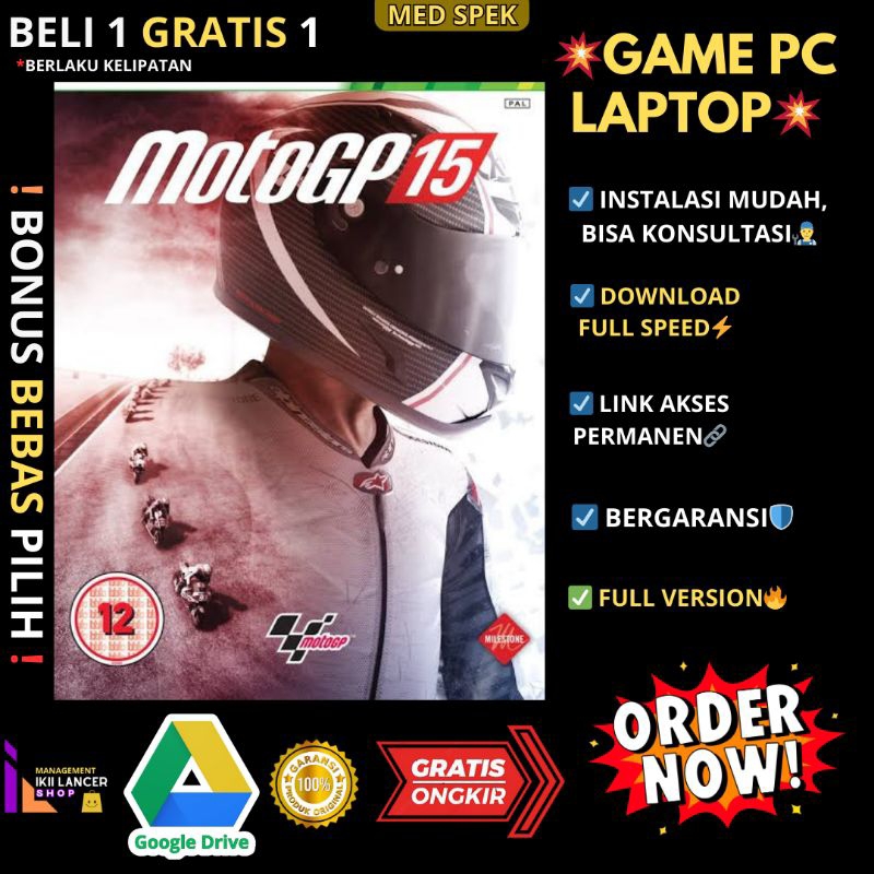 MotoGP 15 - PC LAPTOP GAMES - ORIGINAL WINDOWS