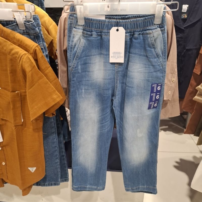 PITO DITO Kids Celana Jeans Anak Laki-Laki Original KGT228OLK
