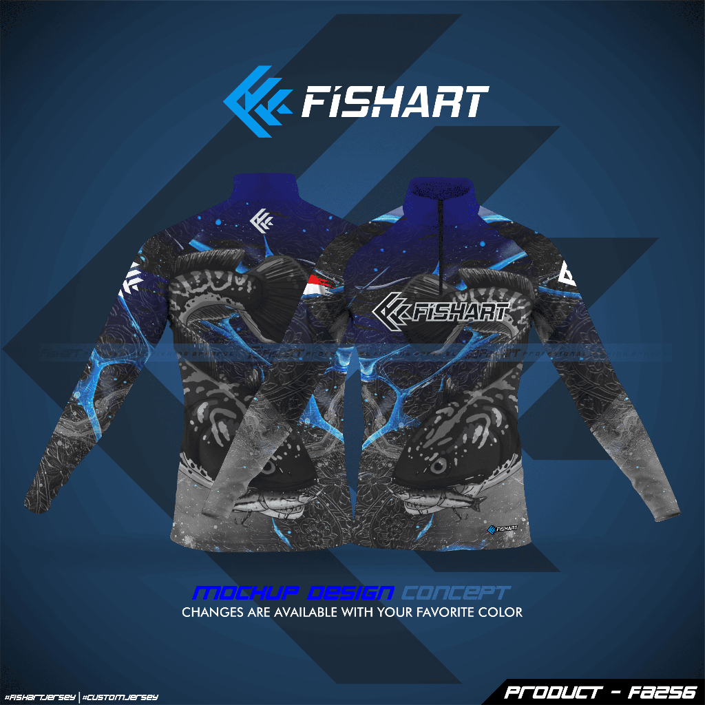 JERSEY MANCING CUSTOM BLACK TOMAN FISHART