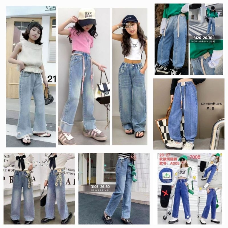 jeans anak cewek /celana jeans anak perempuan/levis anak cewek/exit jeans/jeans import anak/import j