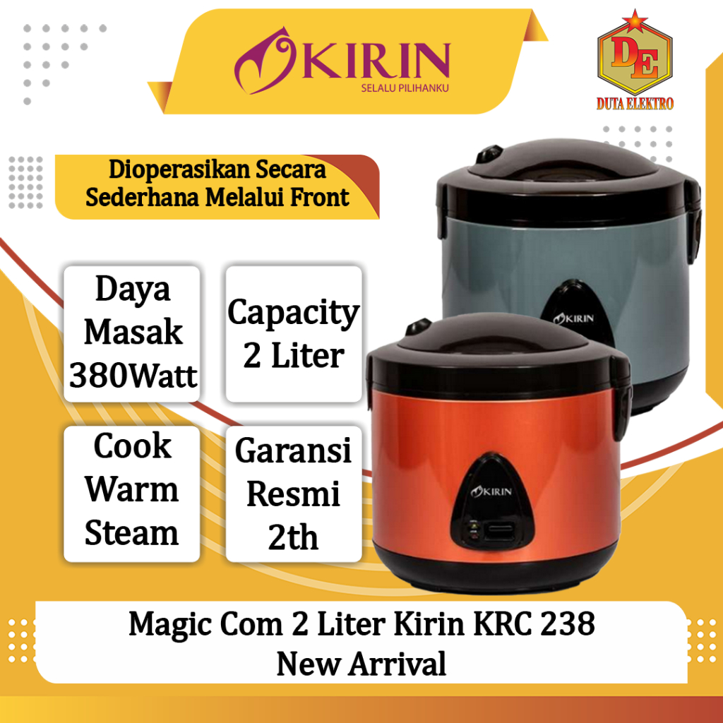 Magic Com 2 Liter Kirin KRC 238 New Arrival