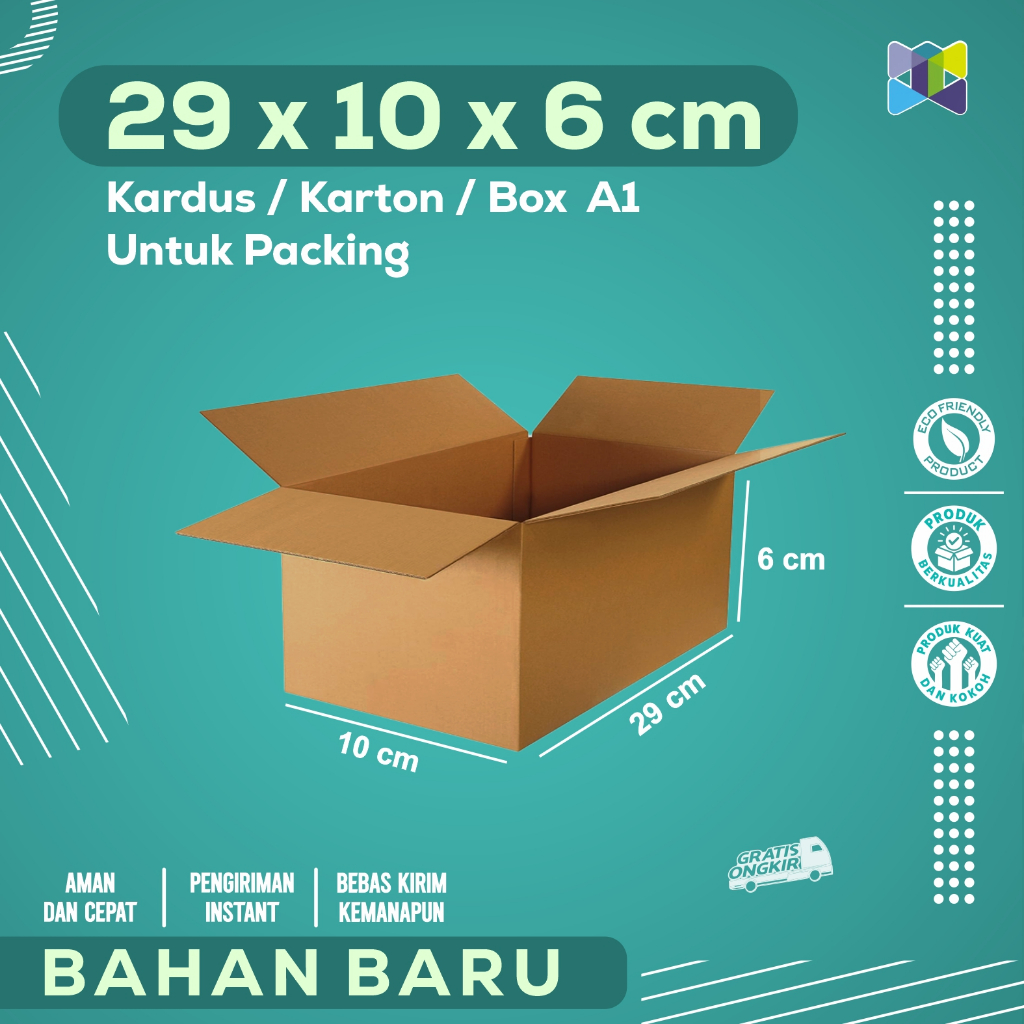 

Box Packing 29x10x6 / Kardus Packing / Karton Packing cocok untuk Aksesoris, Skincare, Pakaian, Elektronik, Barang Pecah Belah, Dokumen, Buku dengan Harga home industri langsung.