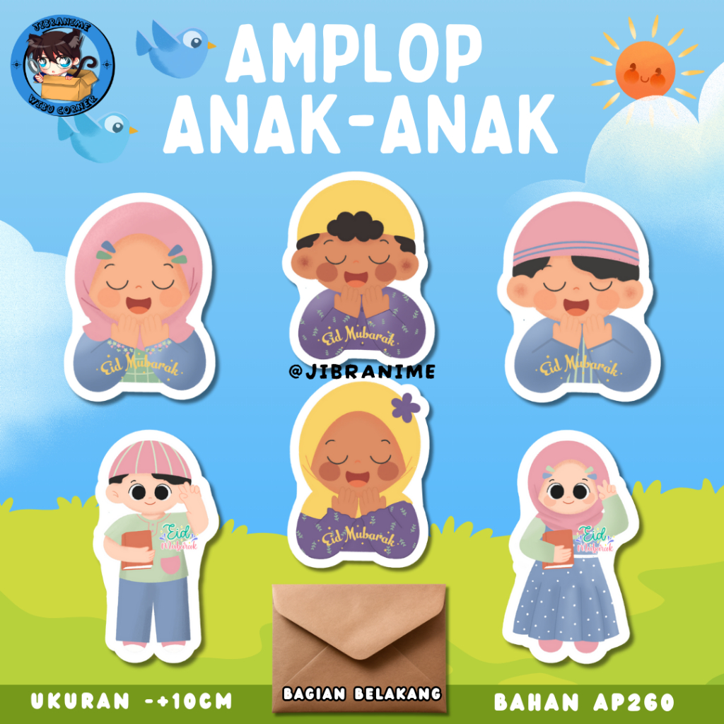

(ISI 6) AMPLOP 3D LEBARAN BENTUK ANAK-ANAK LUCU PREMIUM