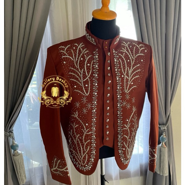 READY Beskap solo / hewes/ beskap jawa premium terakota