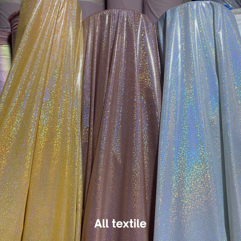 [ kain gliter hologram ] kain backdrop background foto video dan dekorasi | kain parasut hologram pe